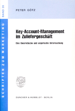 Key-Account-Management im Zuliefergeschäft