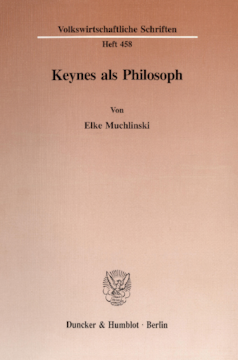Keynes als Philosoph