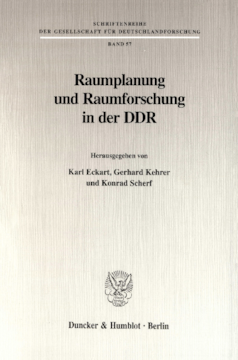 Raumplanung und Raumforschung in der DDR