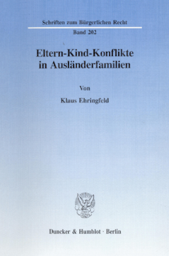 Eltern-Kind-Konflikte in Ausländerfamilien Eltern-Kind-Konflikte in Ausländerfamilien