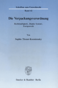 Die Verpackungsverordnung