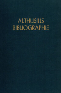 Althusius-Bibliographie