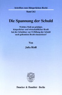 Die Spannung der Schuld