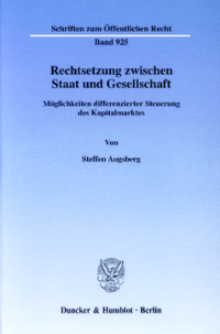 Rechtsetzung zwischen Staat und Gesellschaft