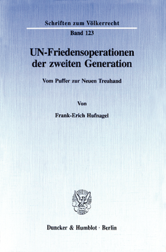 UN-Friedensoperationen der zweiten Generation