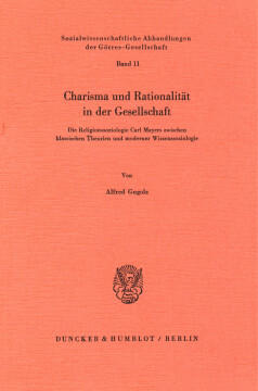 Charisma und Rationalität in der Gesellschaft Charisma und Rationalität in der Gesellschaft