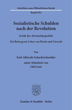 Sozialistische Schulden nach der Revolution