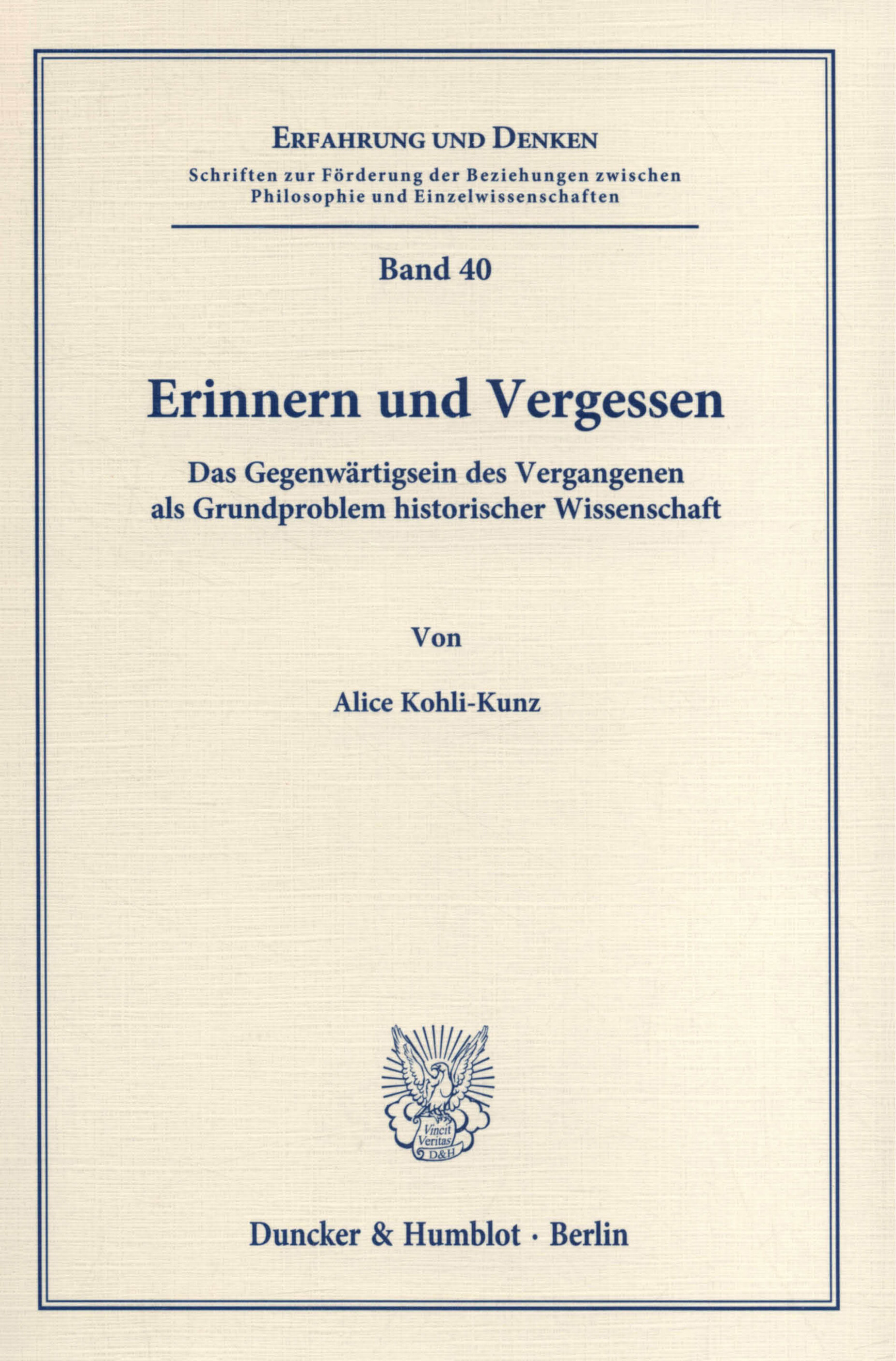 Erinnern und Vergessen