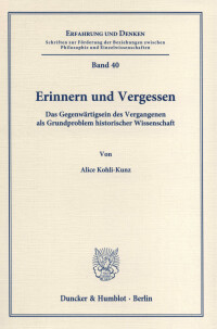Erinnern und Vergessen