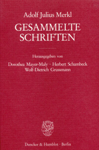 Gesammelte Schriften
