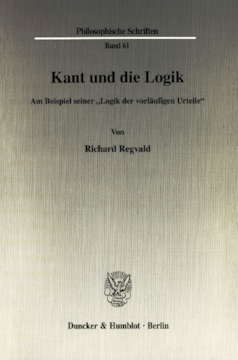 Kant und die Logik