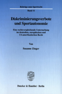 Diskriminierungsverbote und Sportautonomie