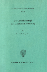 Der Arbeitskampf mit Auslandsberührung