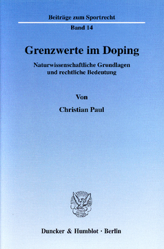 Grenzwerte im Doping