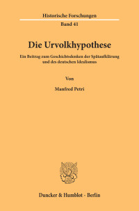 Die Urvolkhypothese