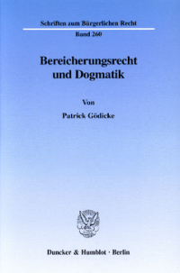 Bereicherungsrecht und Dogmatik