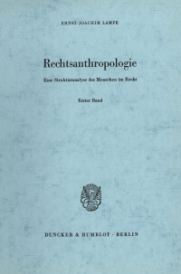 Rechtsanthropologie