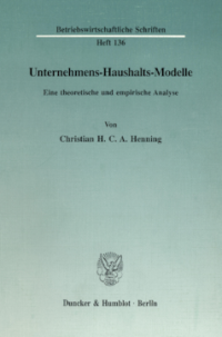 Unternehmens-Haushalts-Modelle