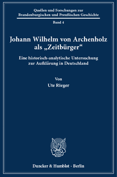 Johann Wilhelm von Archenholz als »Zeitbürger«