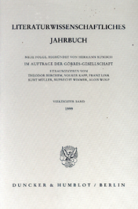 Literaturwissenschaftliches Jahrbuch