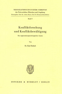 Konfliktforschung und Konfliktbewältigung
