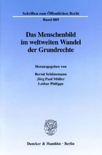 Das Menschenbild im weltweiten Wandel der Grundrechte