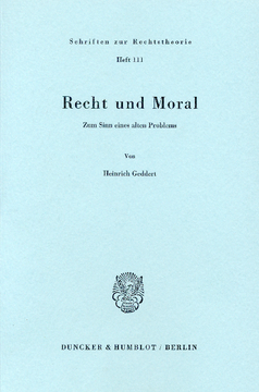 Recht und Moral