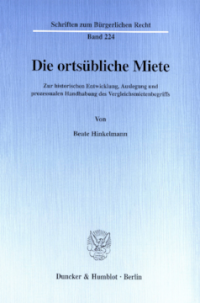 Die ortsübliche Miete