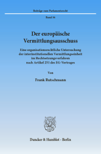 Der europäische Vermittlungsausschuss