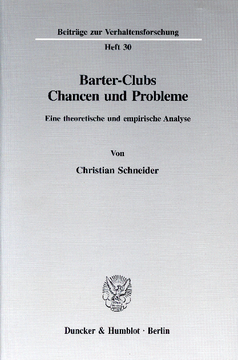 Barter-Clubs - Chancen und Probleme