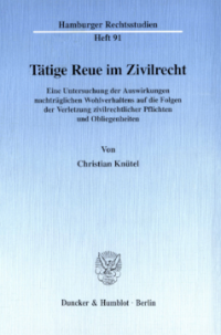 Tätige Reue im Zivilrecht