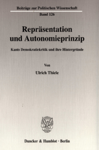 Repräsentation und Autonomieprinzip