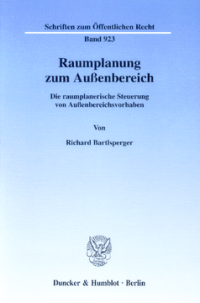 Raumplanung zum Außenbereich