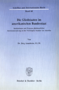 Die Gliedstaaten im amerikanischen Bundesstaat