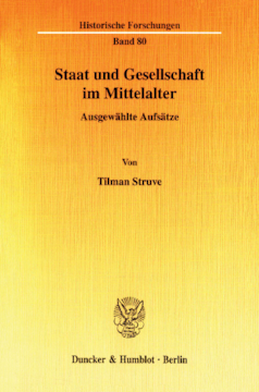 Staat und Gesellschaft im Mittelalter Staat und Gesellschaft im Mittelalter
