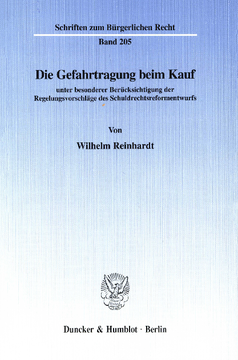 Die Gefahrtragung beim Kauf Die Gefahrtragung beim Kauf