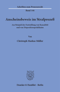 Anscheinsbeweis im Strafprozeß