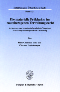 Die materielle Präklusion im raumbezogenen Verwaltungsrecht