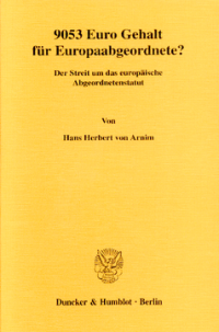 9053 Euro Gehalt für Europaabgeordnete?