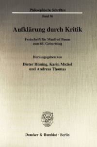 Aufklärung durch Kritik