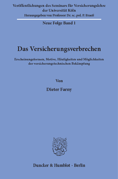 Das Versicherungsverbrechen Das Versicherungsverbrechen