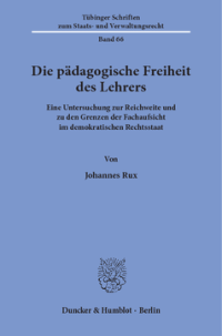 Die pädagogische Freiheit des Lehrers