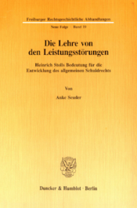 Die Lehre von den Leistungsstörungen