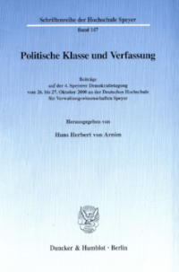 Politische Klasse und Verfassung