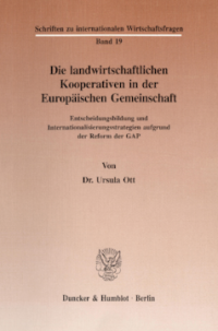Die landwirtschaftlichen Kooperativen in der Europäischen Gemeinschaft