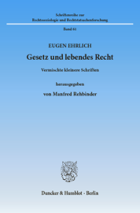 Gesetz und lebendes Recht
