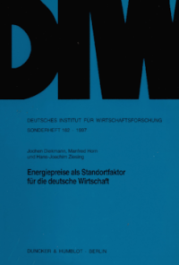 Energiepreise als Standortfaktor für die deutsche Wirtschaft