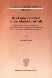 Das Umweltproblem in der Marktwirtschaft