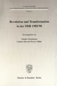 Revolution und Transformation in der DDR 1989/90