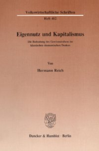 Eigennutz und Kapitalismus